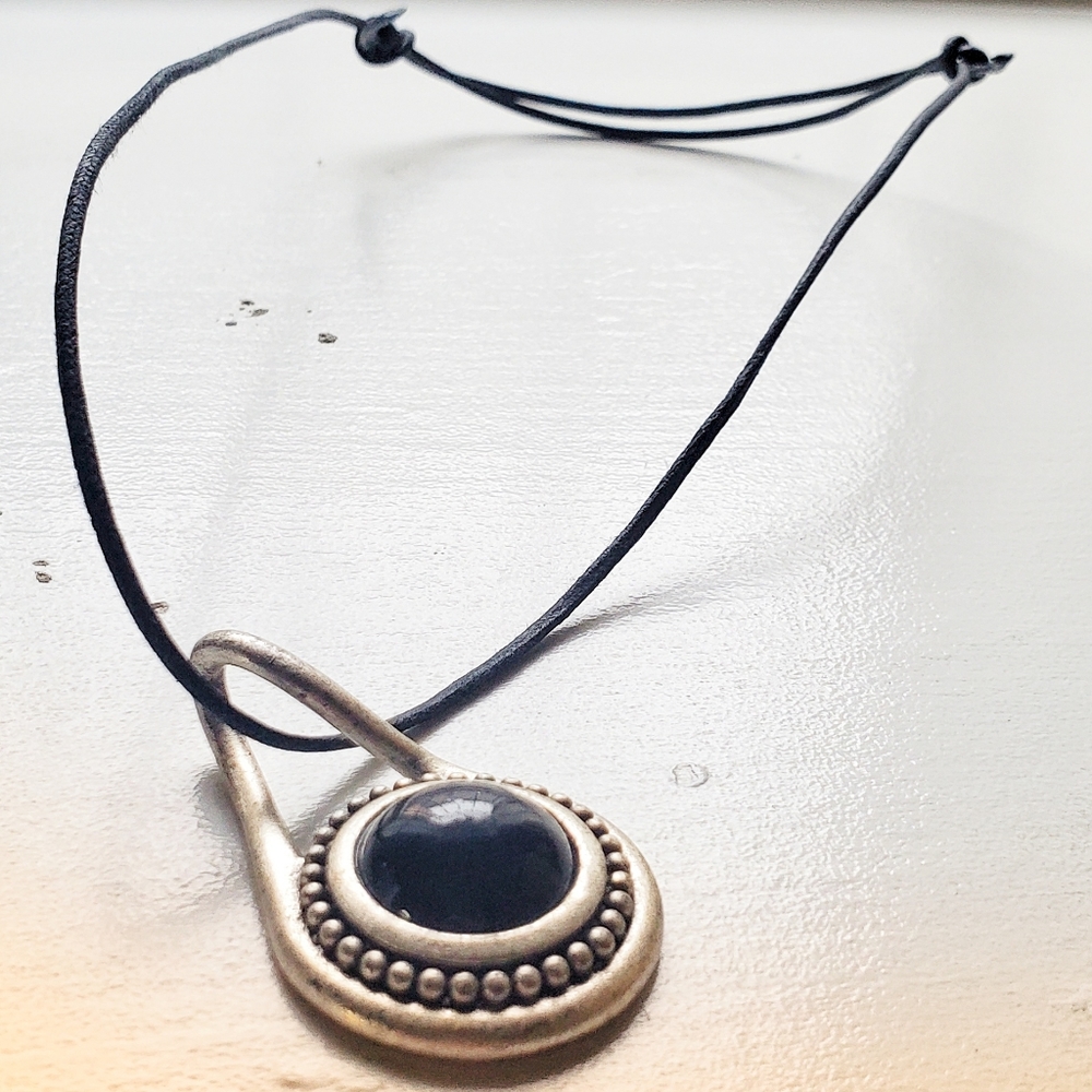 Handmade sliding knot necklace